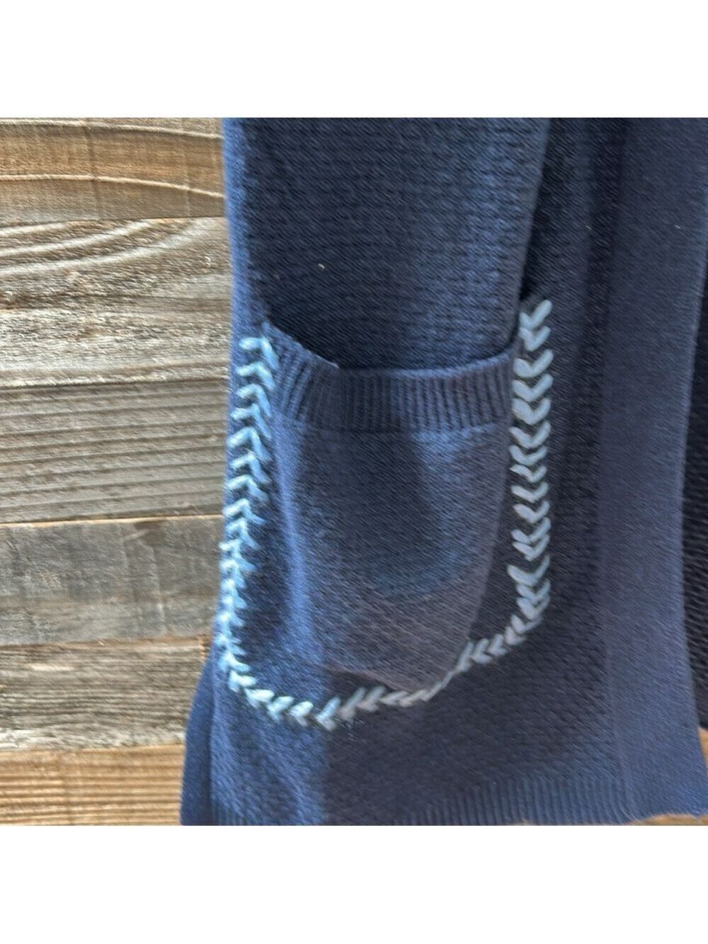 NWT 27 Miles Malibu Luana Navy Front Pocket Cardigan Size XS. - Picture 3 of 10